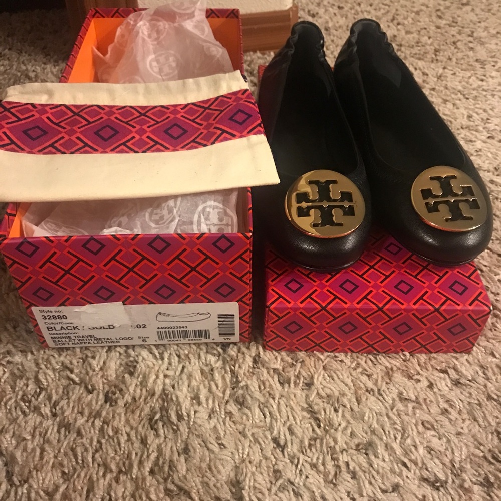 NWT Tory Burch Minnie Ballet Flats 6 M